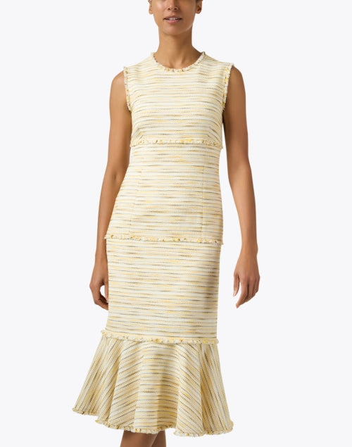 Andi Chamomile Yellow Tweed Sheath Dress