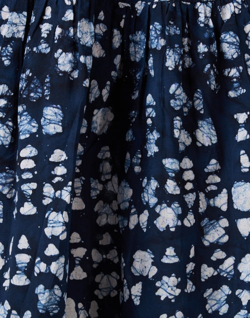 Uva Navy Print Cotton Dress