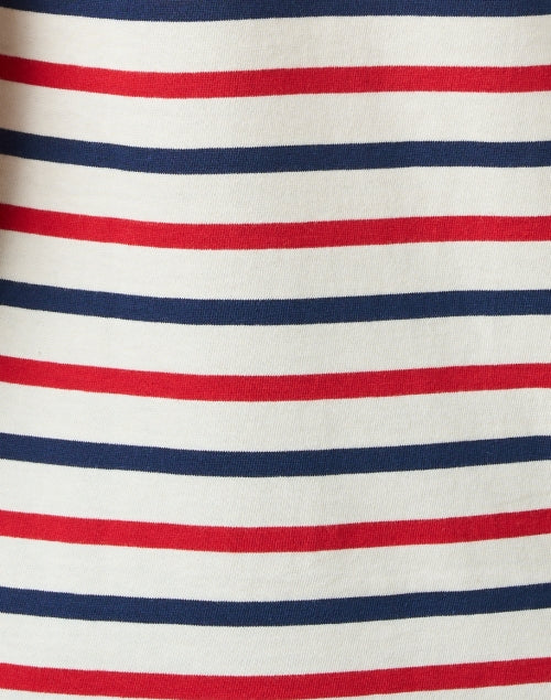 Minquidame Navy and Red Striped Cotton Top