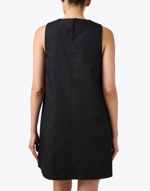 Racer Black Cotton Dress
