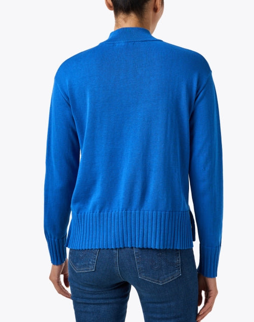 Eden Blue Cotton Silk Sweater
