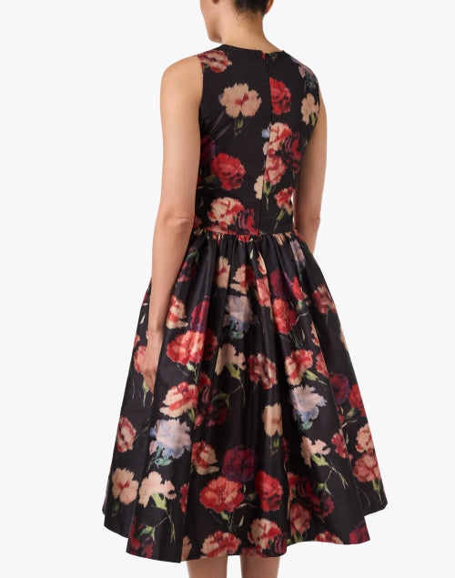 Poppy Print Taffeta Dress