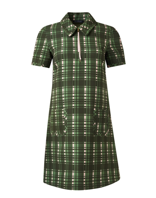 Rubina Green Plaid Shift Dress