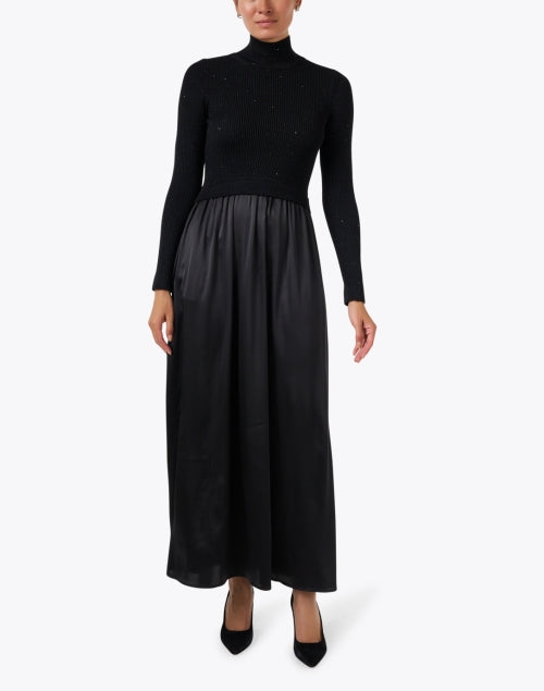 Black Wool Knit Dress