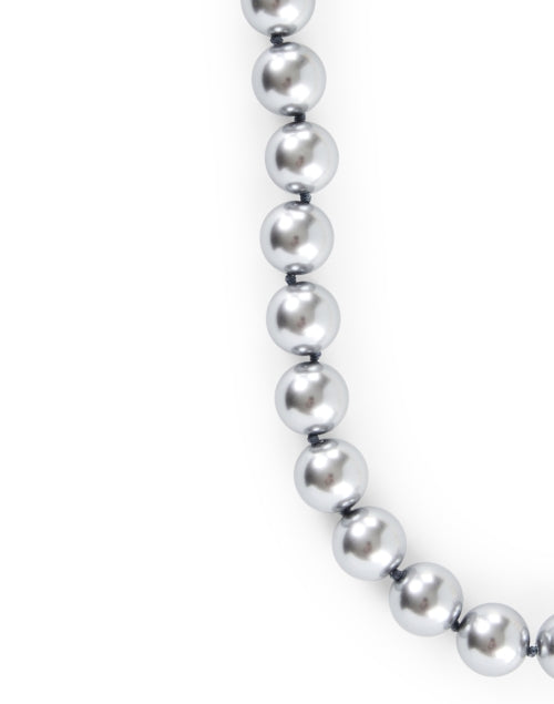 Grey and White Pearl Beaded Necklace