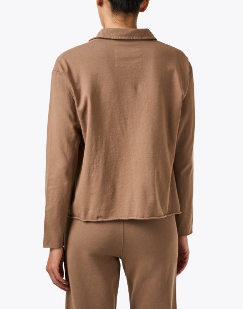 Patrick Toasted Brown Popover Henley Top