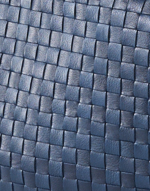 Moyen Navy Woven Messenger Bag