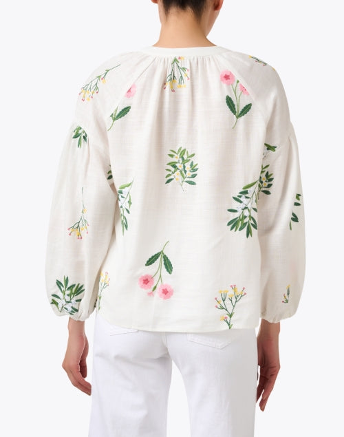 Fred White Floral Printed Top