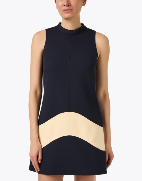 Regata Navy and Beige Shift Dress