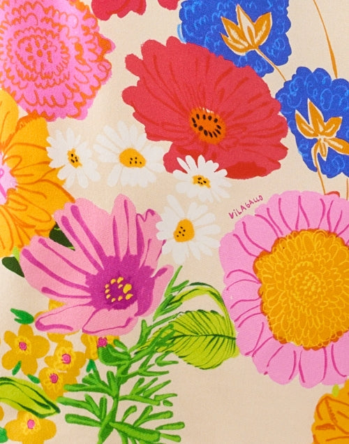 Lizete Yellow Floral Print Dress