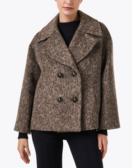 Brown Leopard Jacket