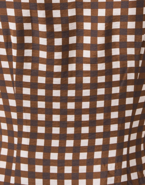 Adalene Brown Check Dress