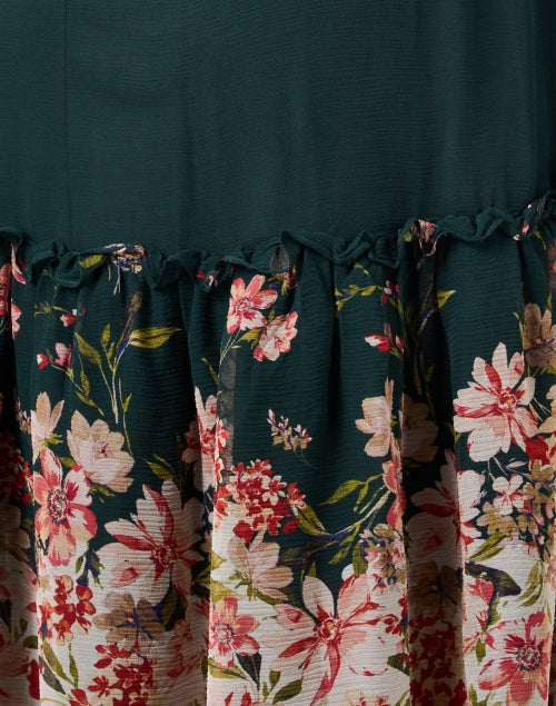 Linda Floral Print Silk Chiffon Dress