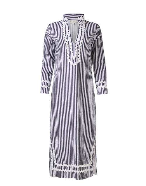 Navy and White Striped Kaftan