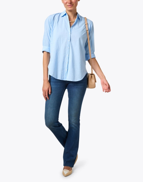 Mercer Indigo Wash Kick Flare Jean