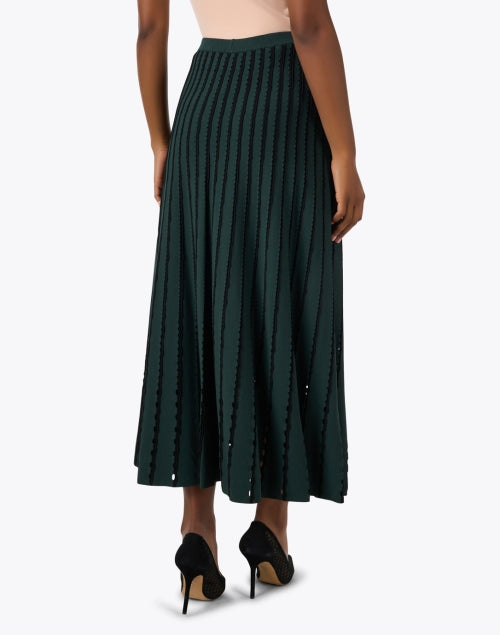 Colton Green Pinstripe Knit Skirt