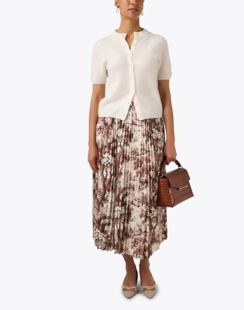 Mosaic Walnut Croc Leather Bag