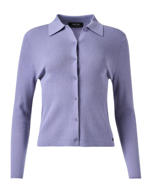 Violet Ribbed Cardigan