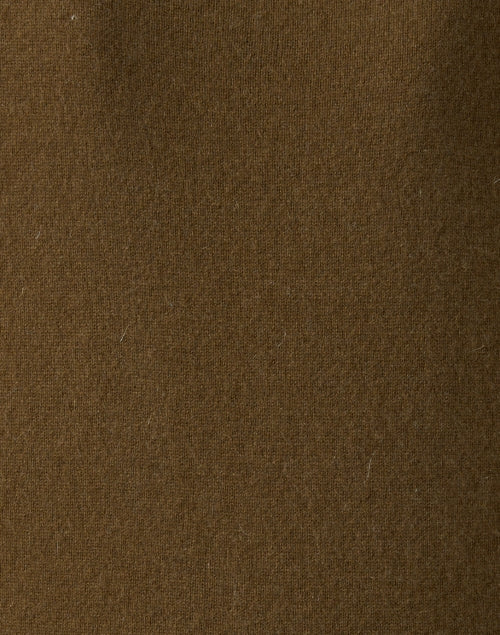 Brown Cashmere Polo Cardigan