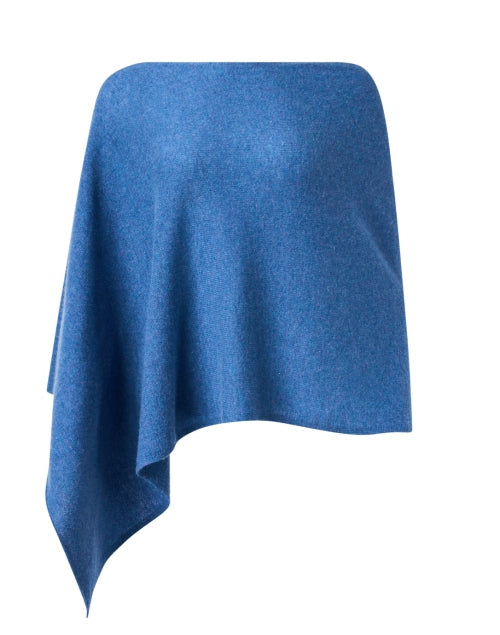 Heathered Blue Cashmere Ruana