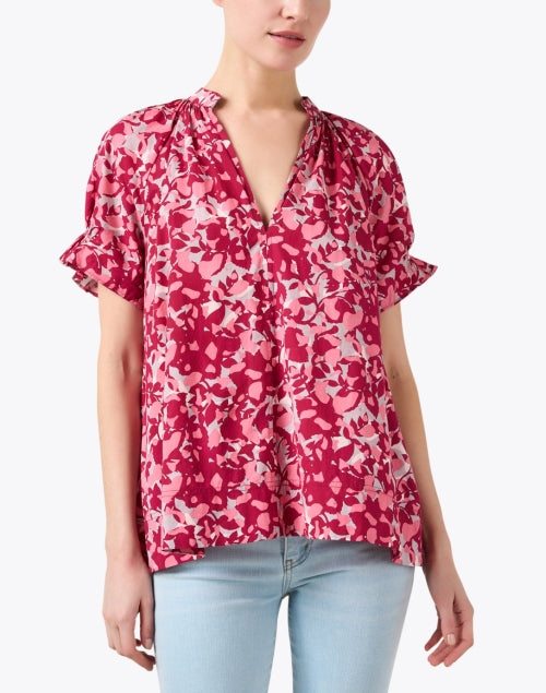 Lo Capo Pink Print Cotton Top