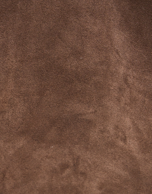 Petite Penne Brown Suede Tote Bag