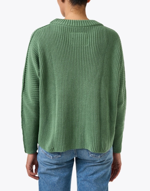 Montecito Green Cotton Sweater