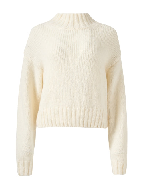 Ivory Wool Blend Sweater
