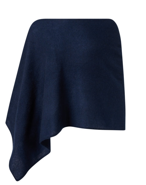 Midnight Blue Cashmere Ruana