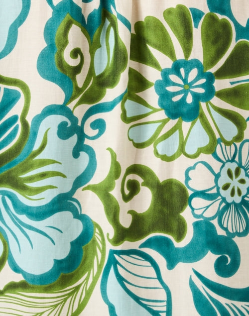 Miller Blue and Green Print Dress