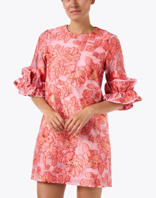 Bronwyn Pink Floral Organza Dress